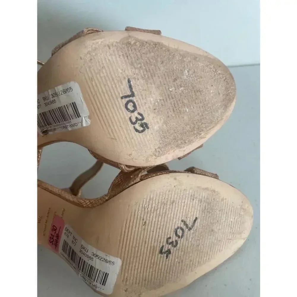 Women's Antonio Melani Rose Gold Gwen’s Sandals Size 7M GUC!‎ - Picture 10 of 10